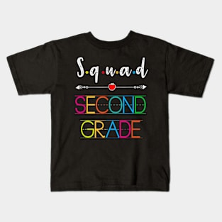 2nd Second grade squad back to school teacher gifts Kids T-Shirt